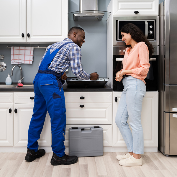 how long does it typically take to complete cooktop repair services in Warner